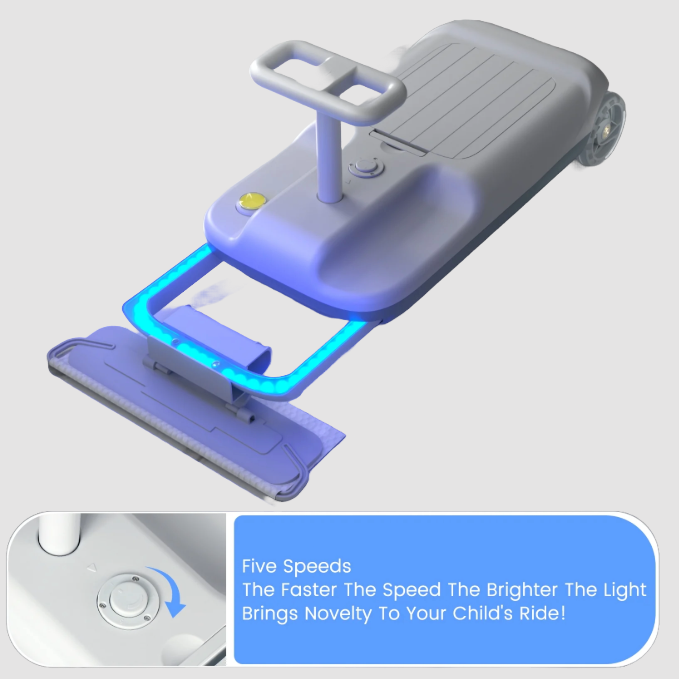 Portable Cleaning Go Kart For Kids